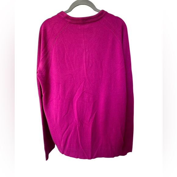 Karen Scott Fuchsia Knit Cardigan size Large - Picture 6 of 7